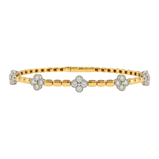 Diamond Clover Pickleball Bracelet