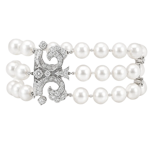 Three Strand Pearl Bracelet