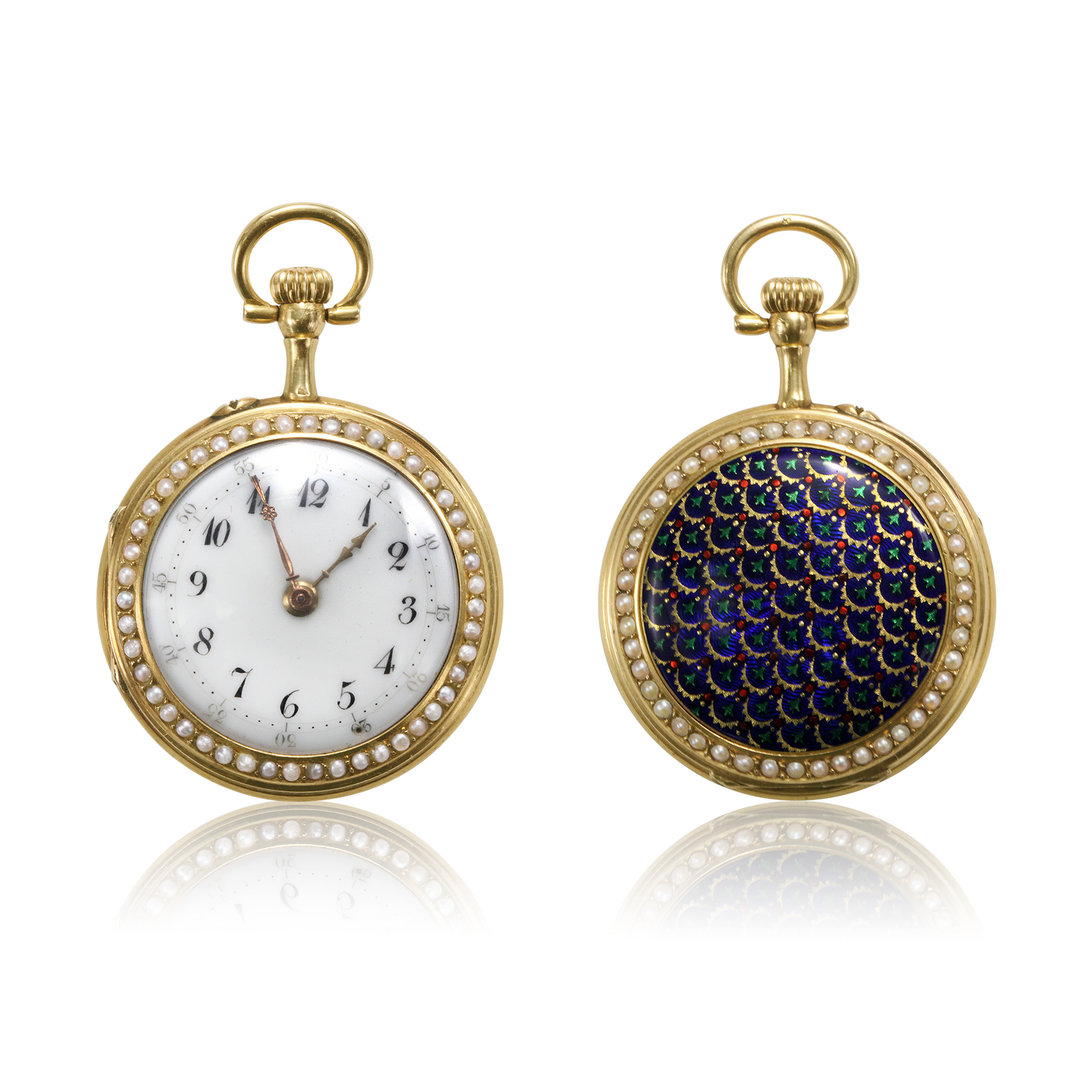 Estate Enamel Pocket Watch