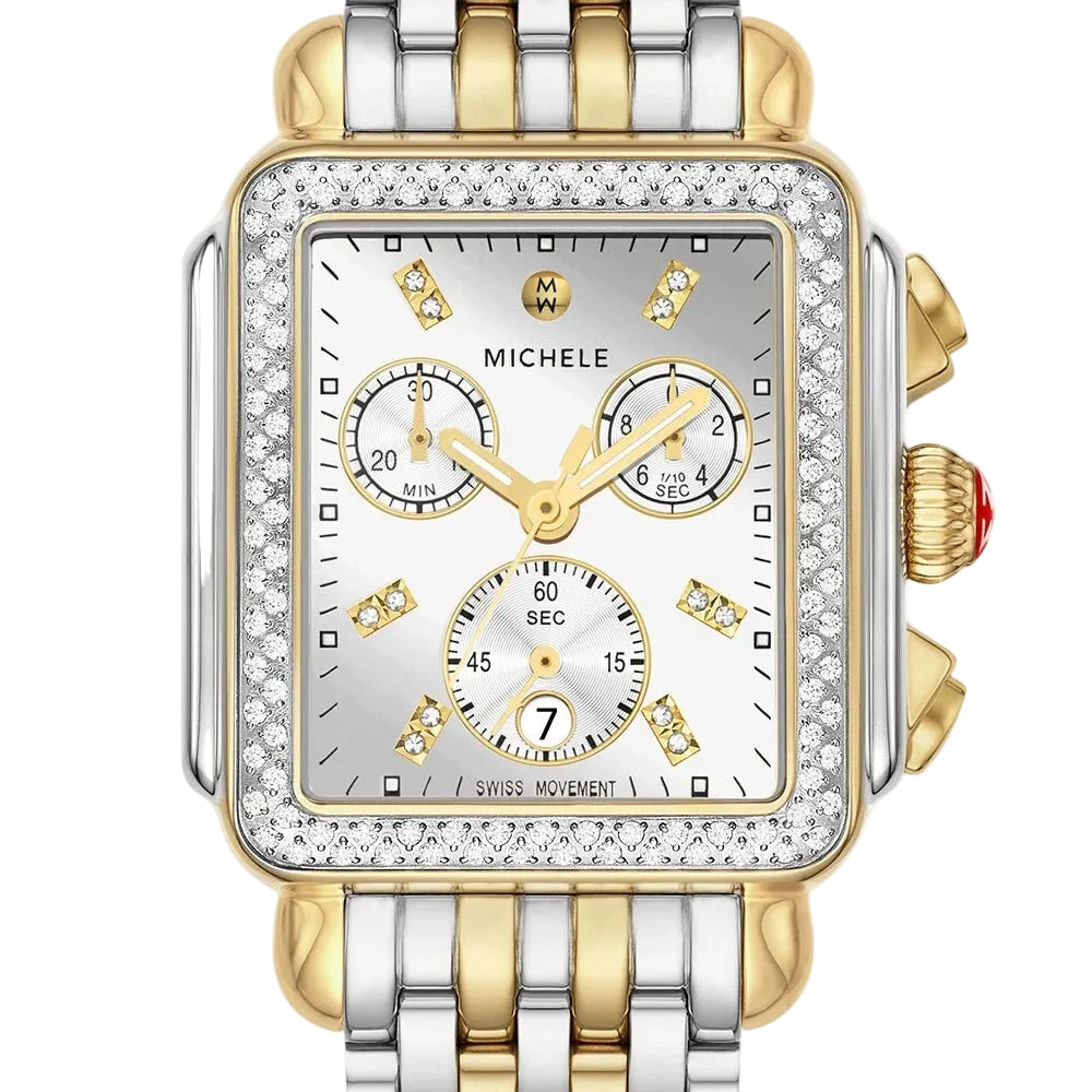 Deco Diamond Gold Two-Tone High Shine Diamond Dial