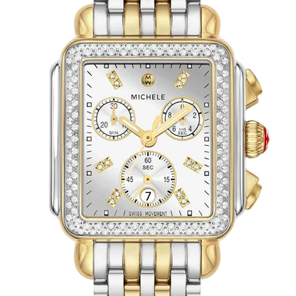 Deco Diamond Gold Two-Tone High Shine Diamond Dial