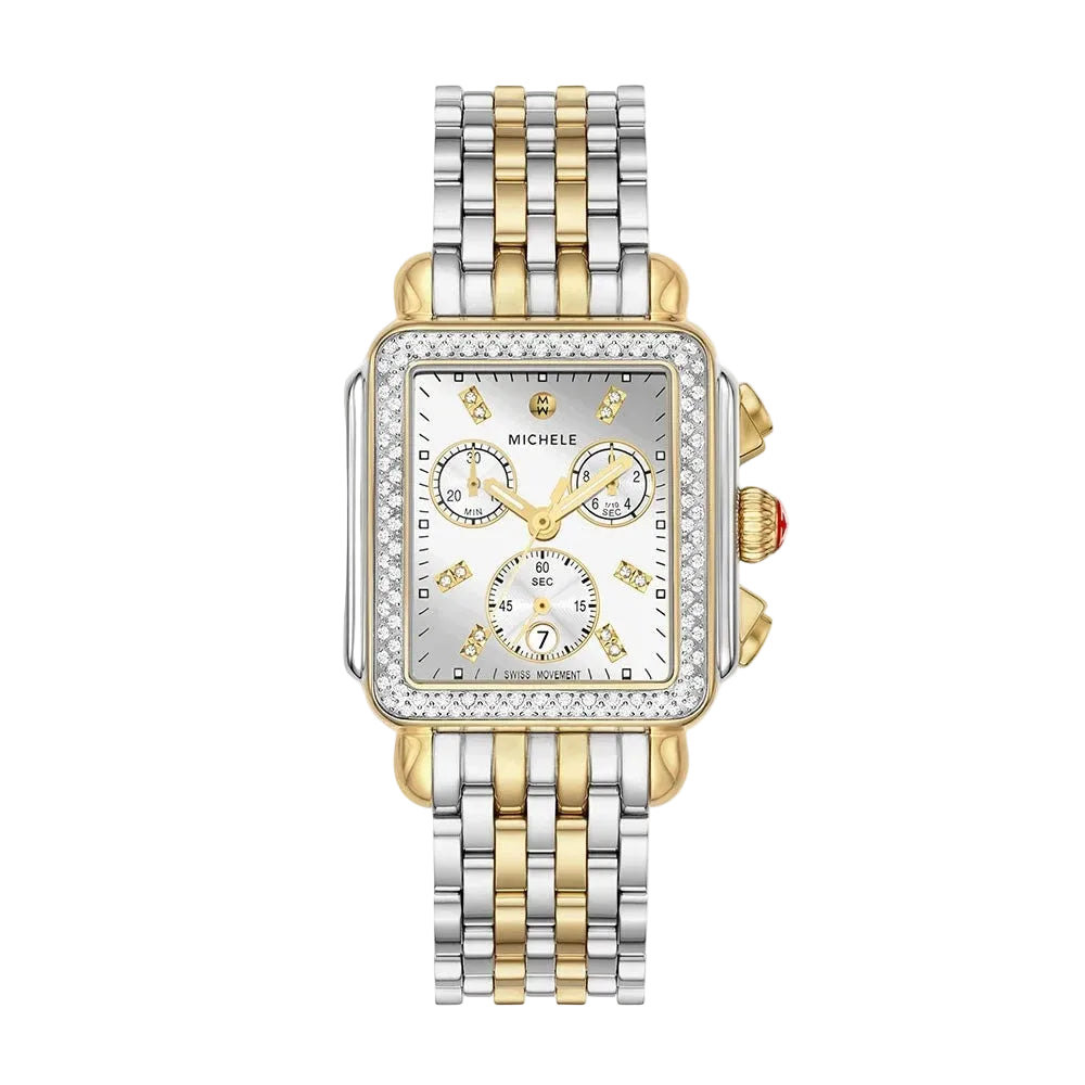 Deco Diamond Gold Two-Tone High Shine Diamond Dial