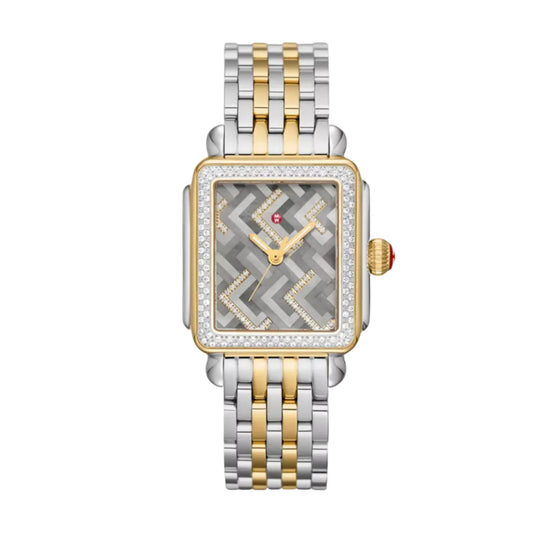 Deco Limited Edition Two-Tone 18k Gold-Plated Mosaic Diamond Watch