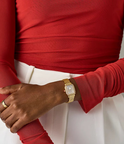 Deco Madison Mini Diamond 18K Gold-Plated Watch