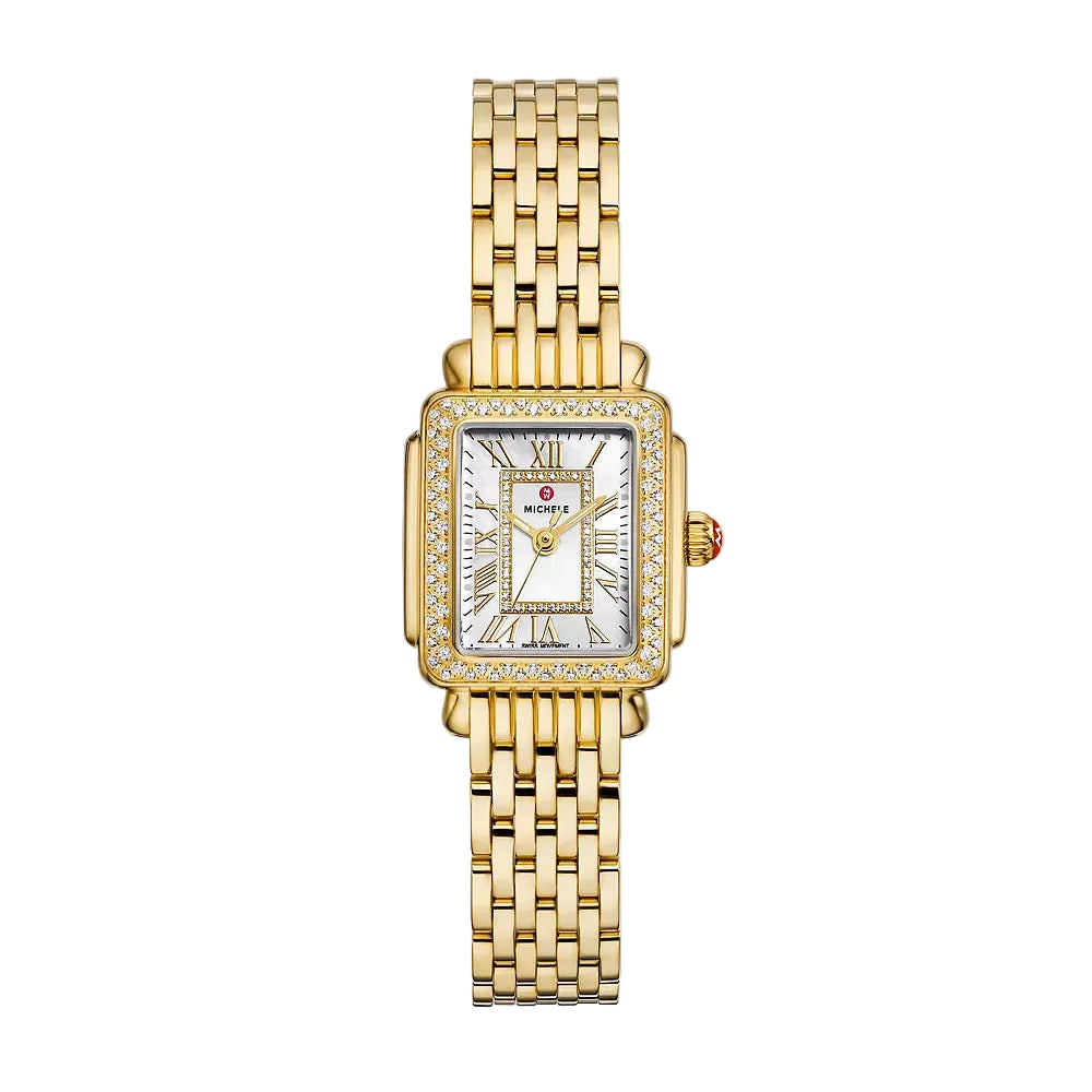 Deco Madison Mini Diamond 18K Gold-Plated Watch