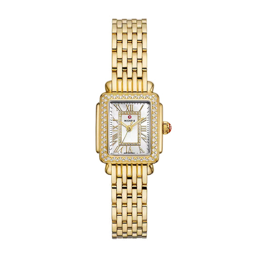 Deco Madison Mini Diamond 18K Gold-Plated Watch
