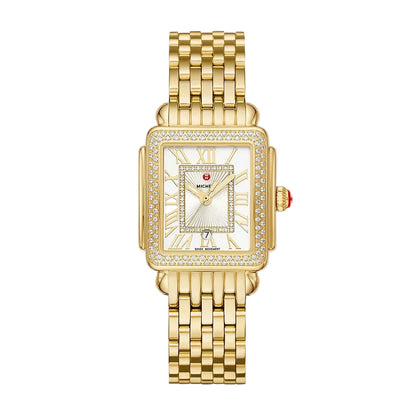 Deco Madison Mid 18K Gold-Plated Diamond Watch