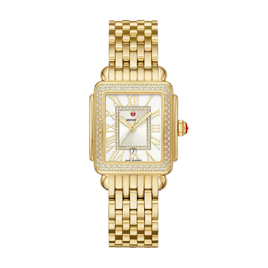 Deco Madison Mid 18K Gold-Plated Diamond Watch