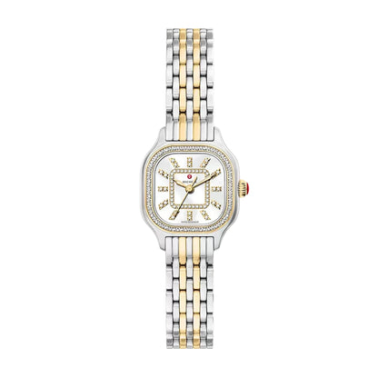 Meggie Mini Diamond Two-Tone 18K Gold-Plated Stainless Steel Watch