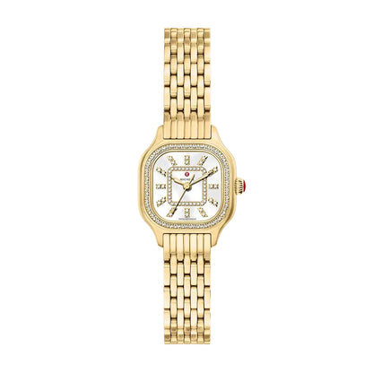 Meggie Mini Diamond 18K Gold-Plated Stainless Steel Watch