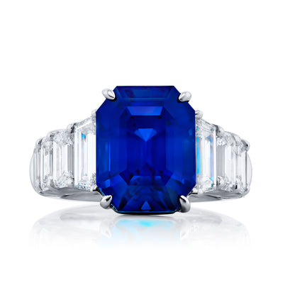 Sapphire & Diamond Ring