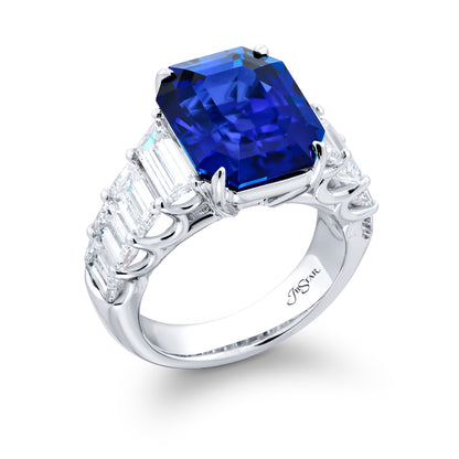 Sapphire & Diamond Ring