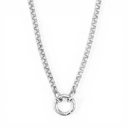 Double Sided Diamond Link Necklace