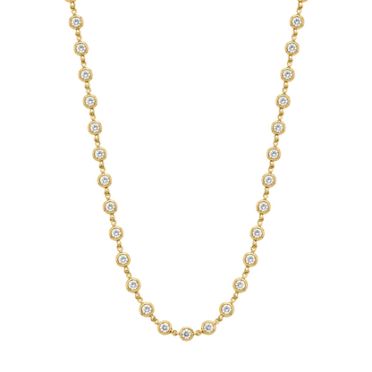 Diamond Bezel Necklace