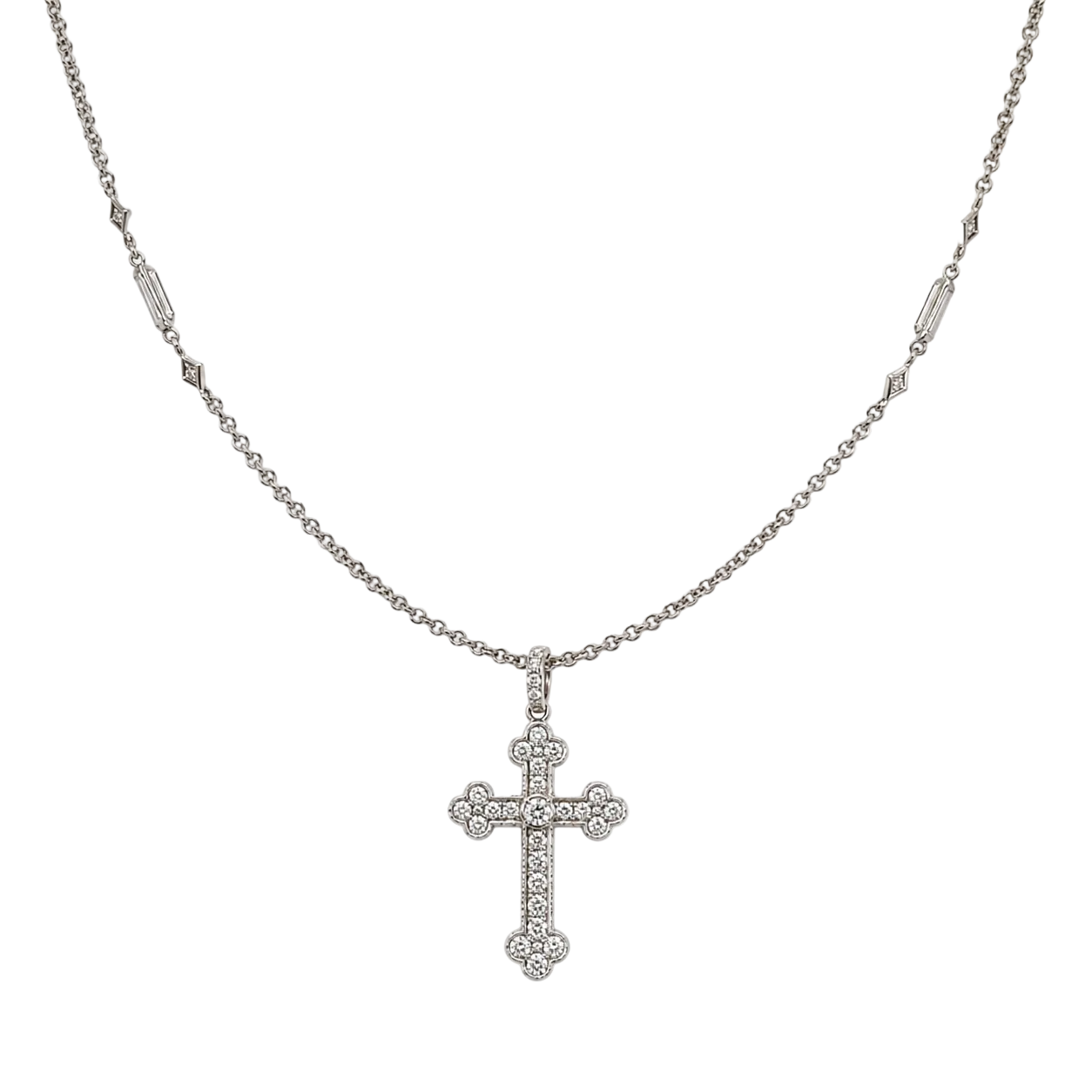Guinevere Cross & Diamond Chain