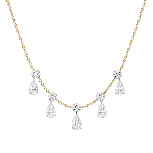 Pear Diamond Necklace