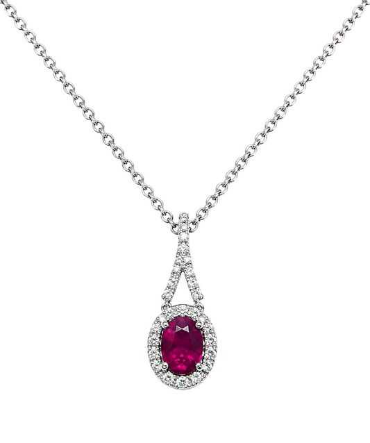 Ruby & Diamond Necklace