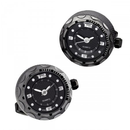 Gunmetal Watch Cufflinks by Jan Leslie