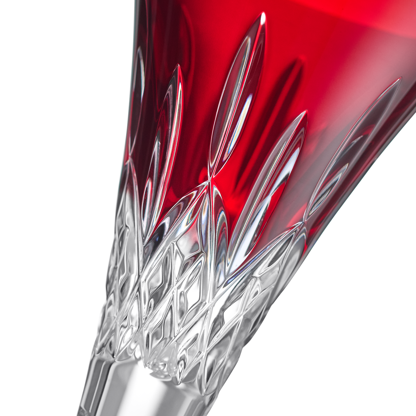 Lismore Red Toasting Flutes 5.5 oz