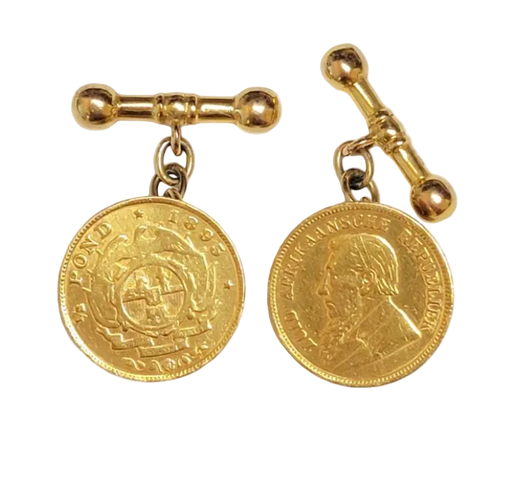 South African Coin Cufflinks