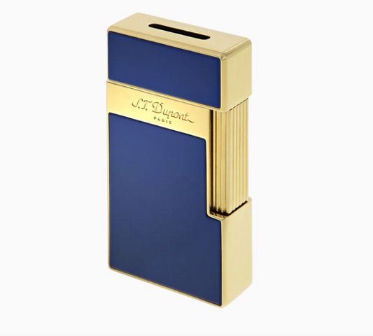 Biggy Shiny Blue Lacquer Lighter