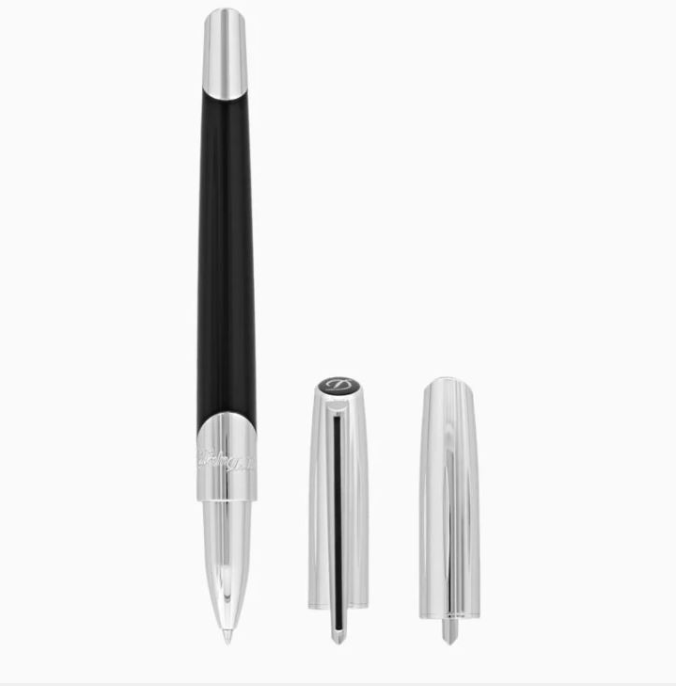 Defi Millennium Silver And Black Rollerball Pen