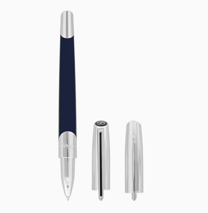 Defi Millennium Silver And Blue Rollerball Pen
