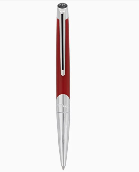 Defi Millennium Silver and Matte Red Ballpoint Pen