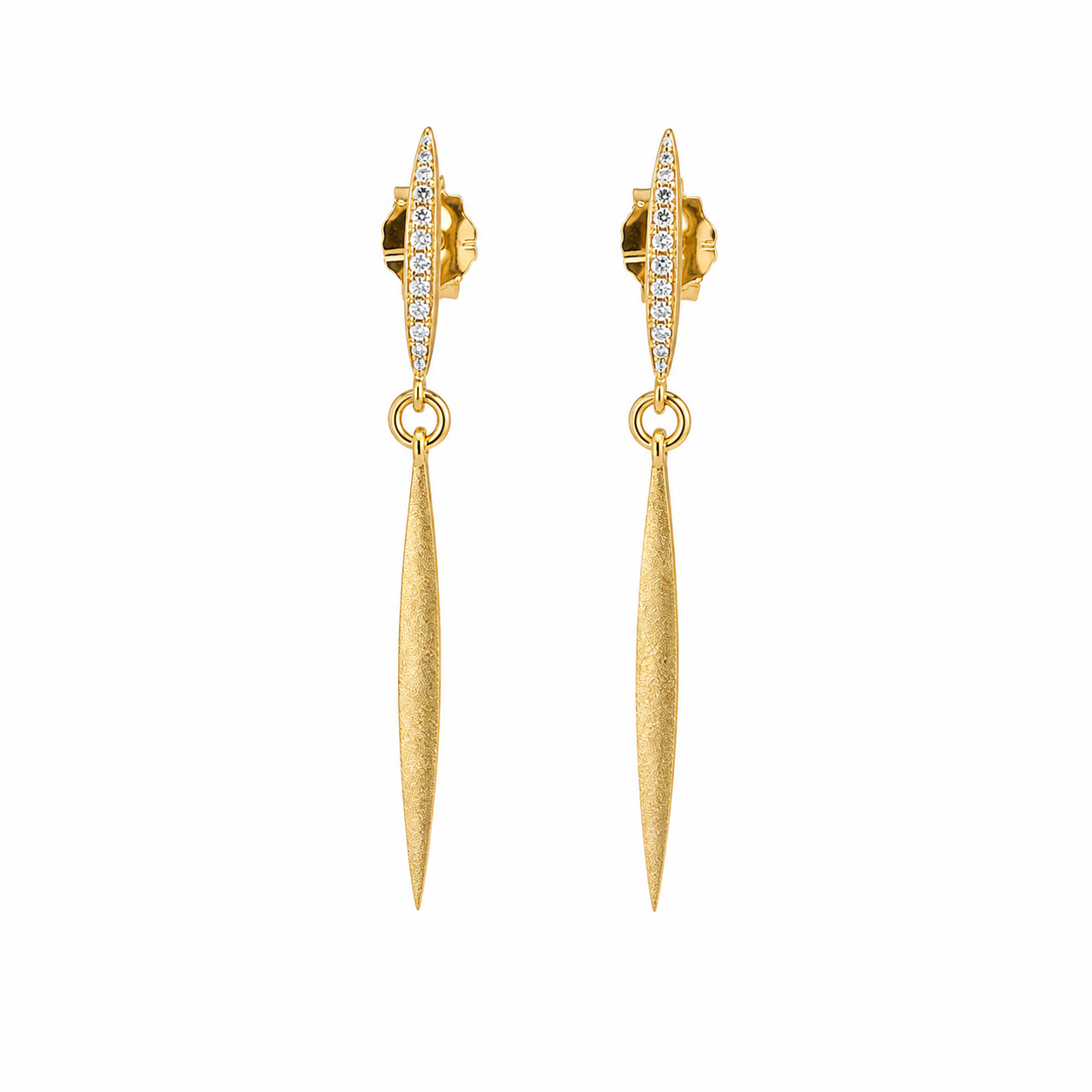 Dangle Diamond Earrings