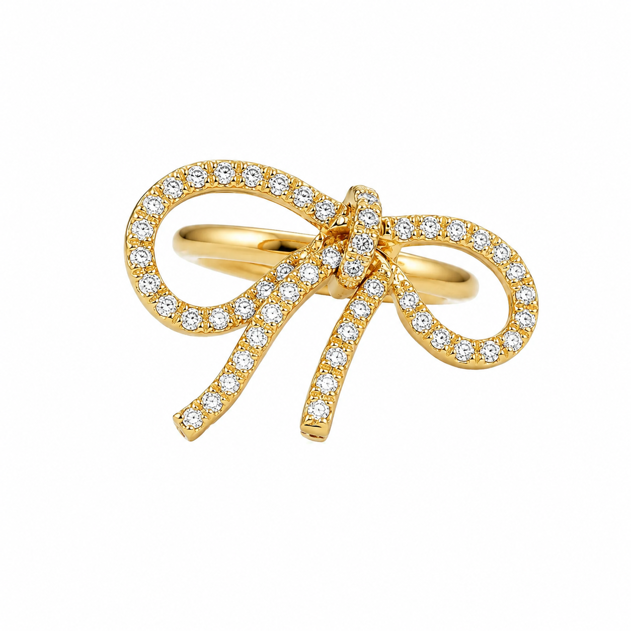 Bow Diamond Ring