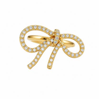 Bow Diamond Ring