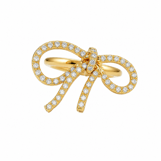 Bow Diamond Ring