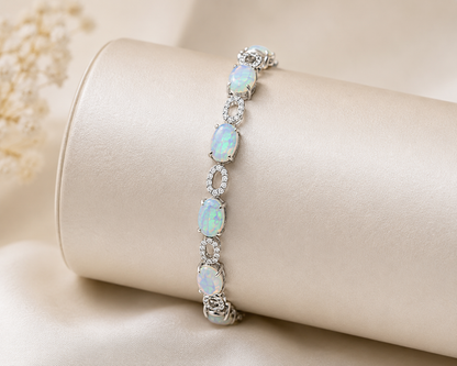 Opal & Diamond Bracelet