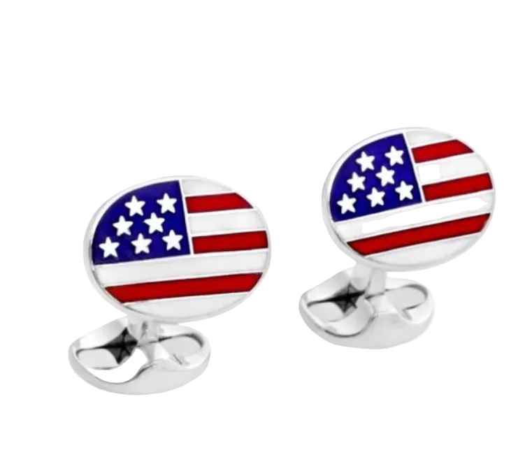 American Flag Cufflinks