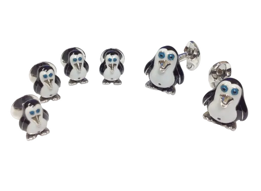Penguin Dress Stud Set