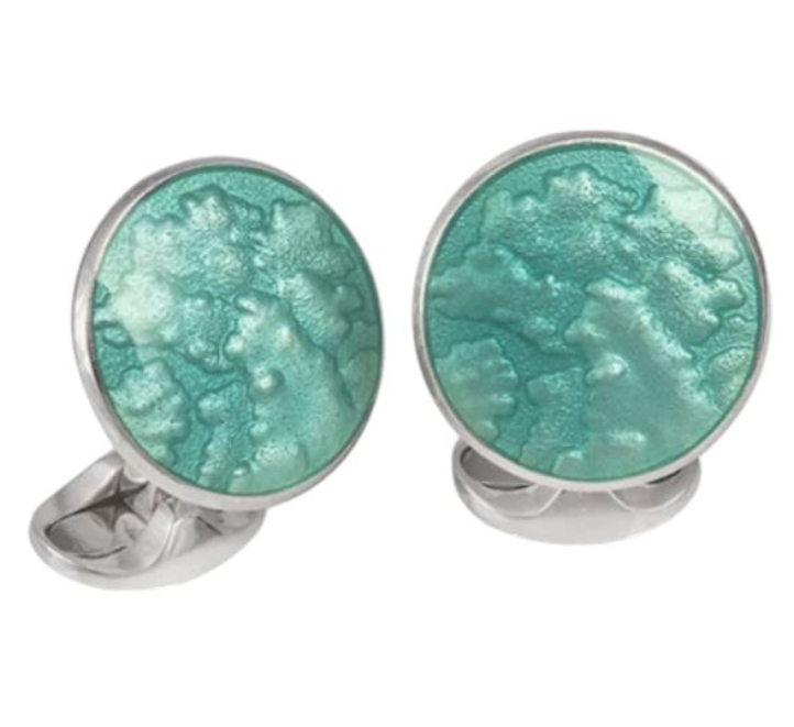 Tiffany Blue Enamel Cufflinks