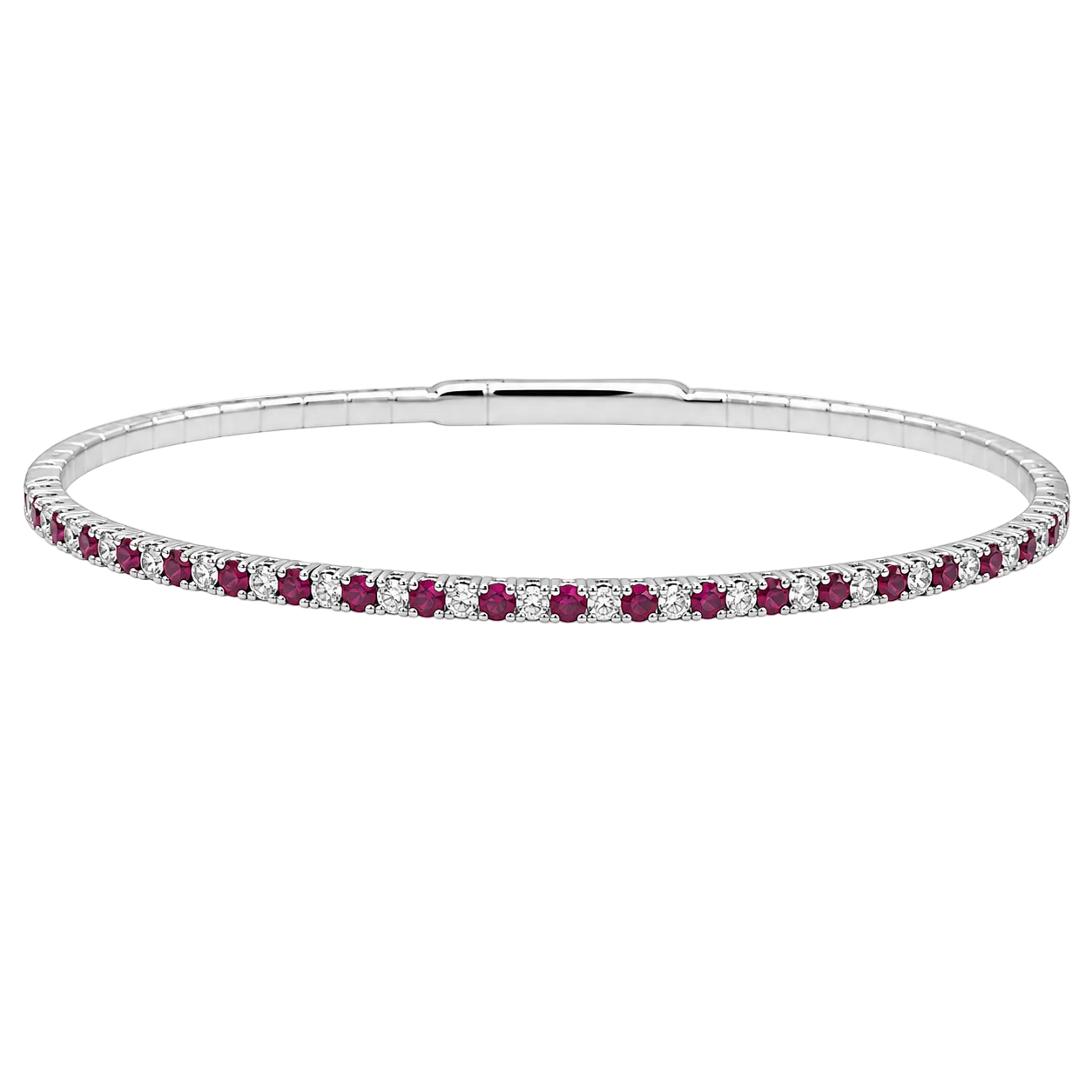Ruby & Diamond Pickleball Bracelet