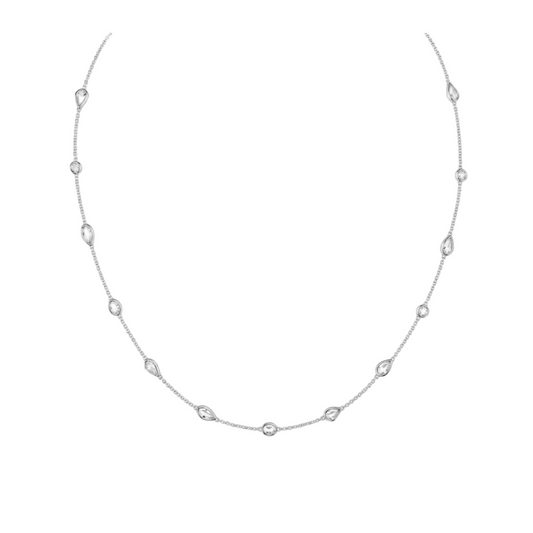 Rose Cut Multi-Shape Diamond Necklace