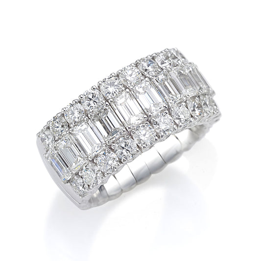 Emerald Cut Diamond Xpandable Band
