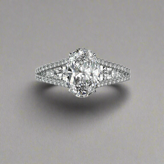 2.28ct Oval Diamond Engagement Ring