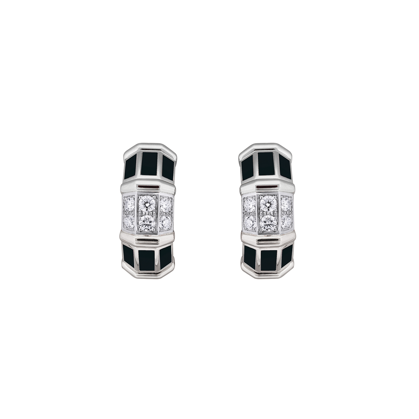 Xpandable Black Onyx & Diamond Earrings