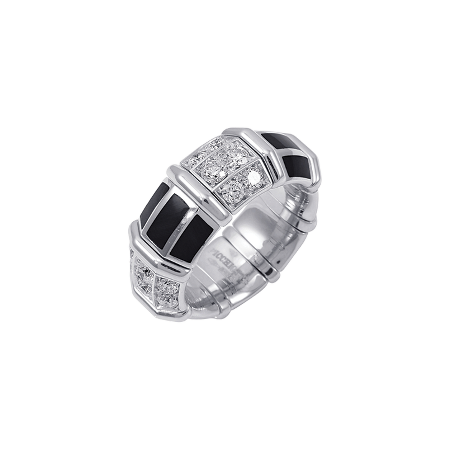 Xpandable Black Onyx & Diamond Band