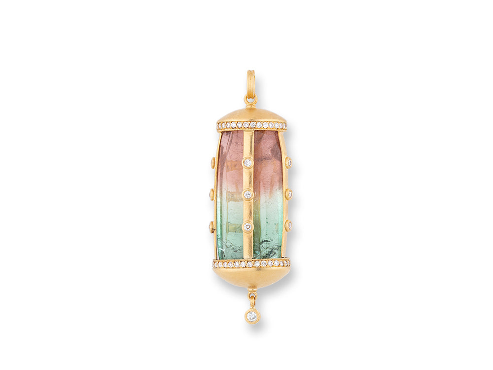 Watermelon Tourmaline Pendant