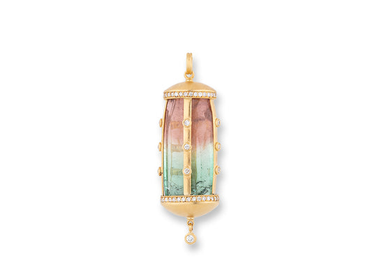 Watermelon Tourmaline Pendant