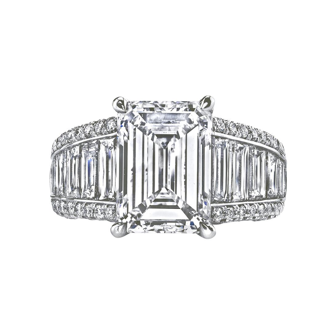 Emerald Cut Diamond Ring