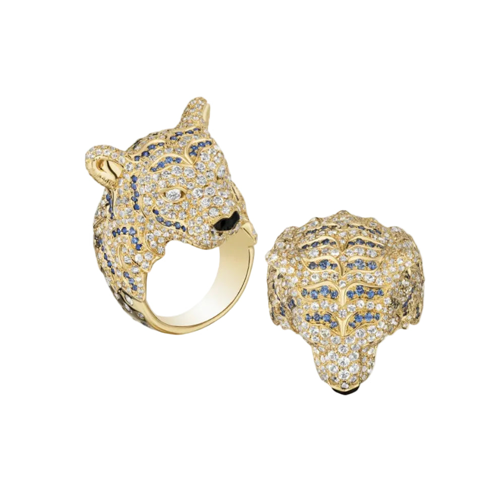 Multi-Colored Tiger Ring