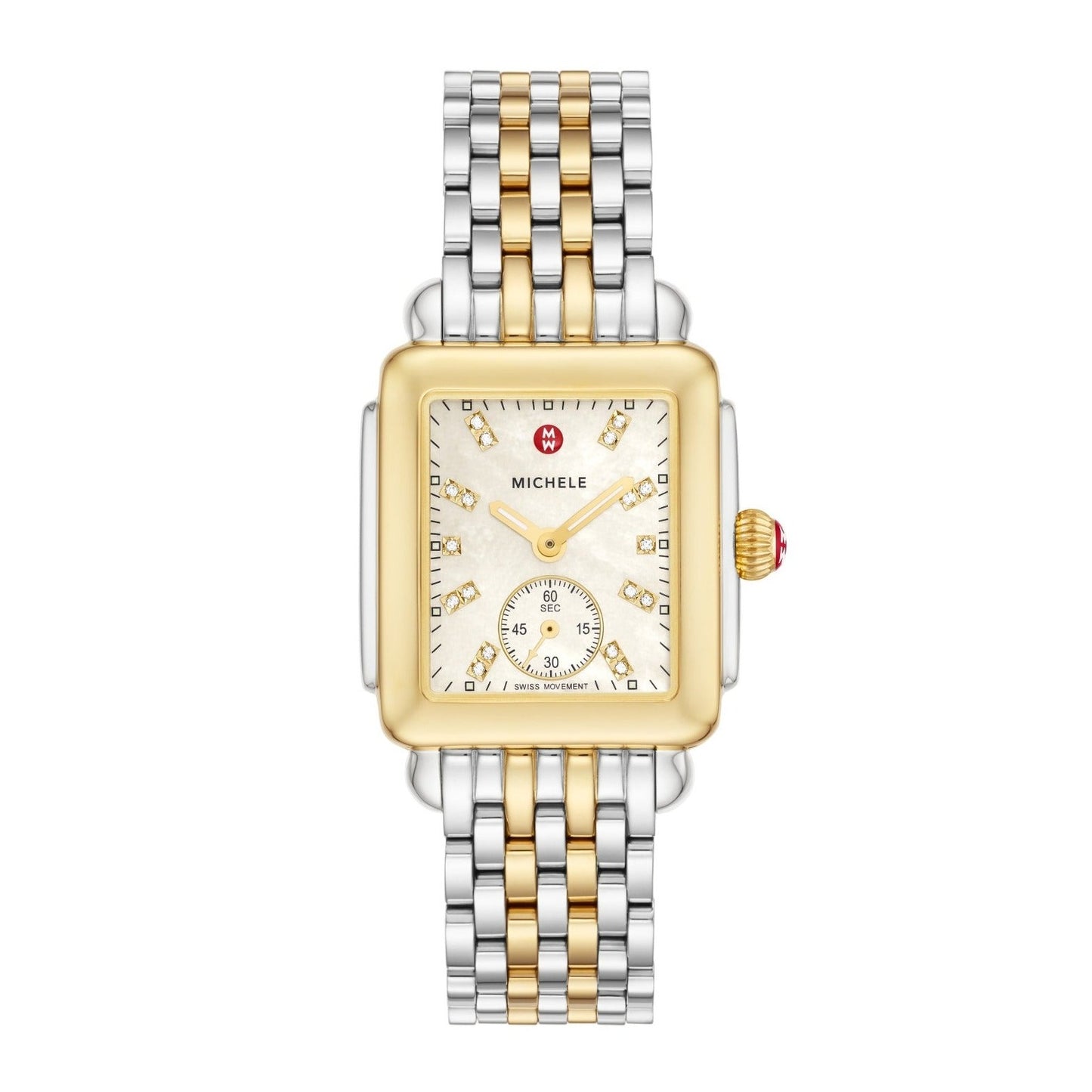 Deco Mid Two-Tone Diamond Dial Watch