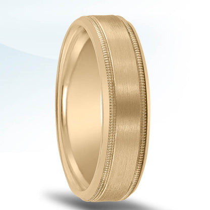 Milgrain Edging Wedding Band