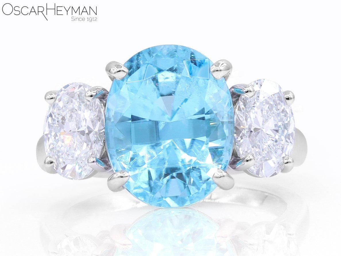 Paraiba Tourmaline & Diamond Ring