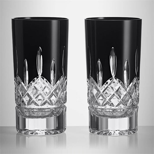 Lismore Black Highball, Pair